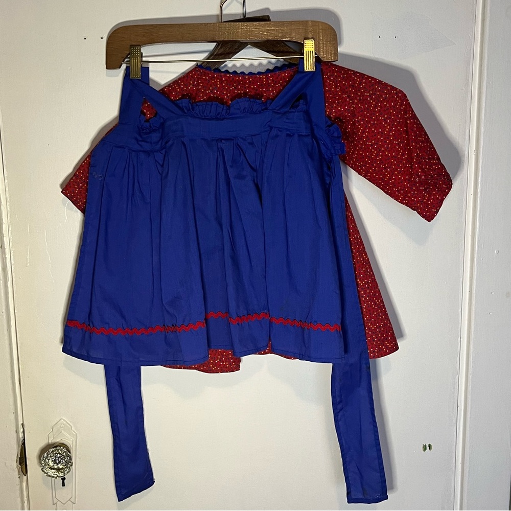 1980s Raggedy Anne Doll Dress and Apron